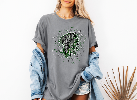 Indian Headdress Brushstroke T-Shirt