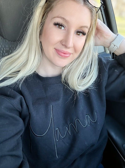 Black Monochrome Sweatshirt