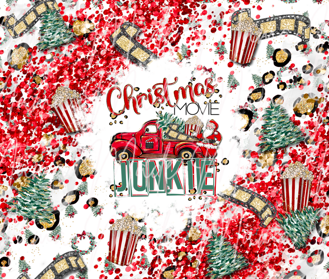 Christmas Movie Junkie Sublimation Tumbler