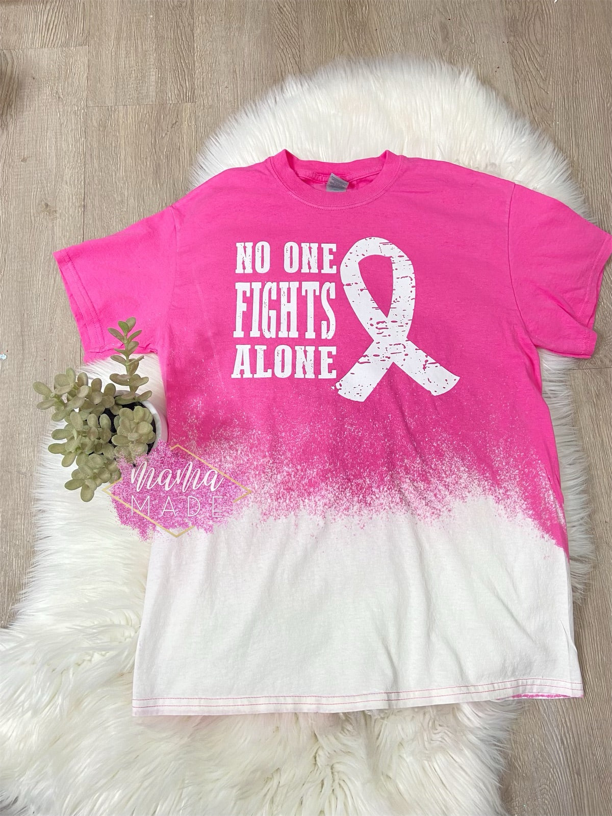 No One Fights Alone Bleached T-Shirt