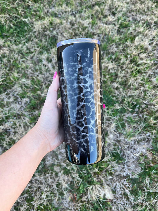 Black Cheetah Tumbler