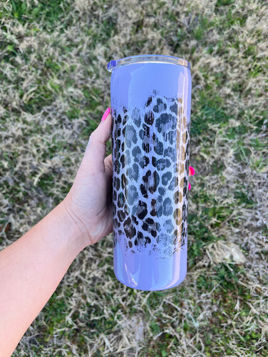 Purple Cheetah Tumbler