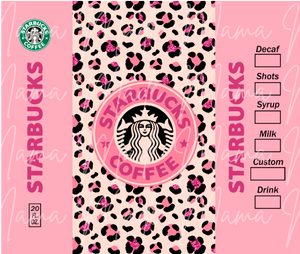 Cheetah Starbucks Sublimation Tumbler