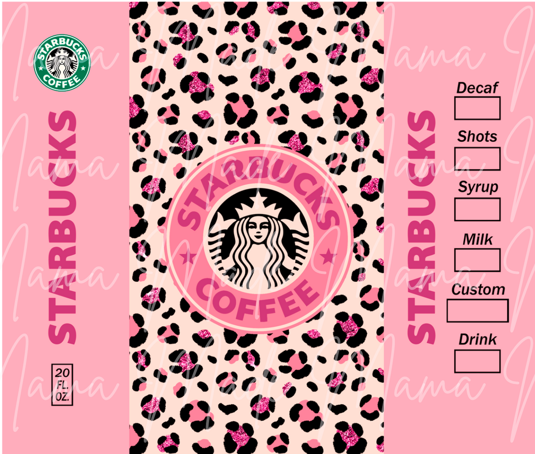 Cheetah Starbucks Sublimation Tumbler