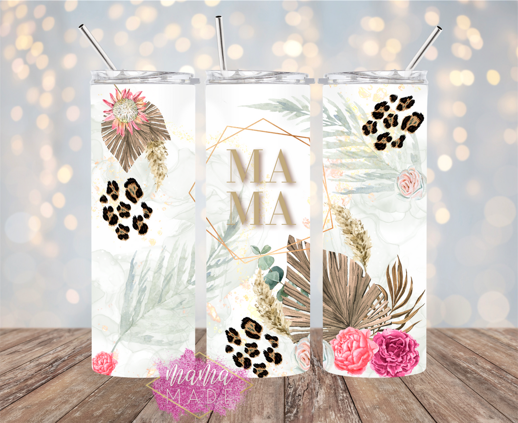 Mama Boho Leopard Tumbler