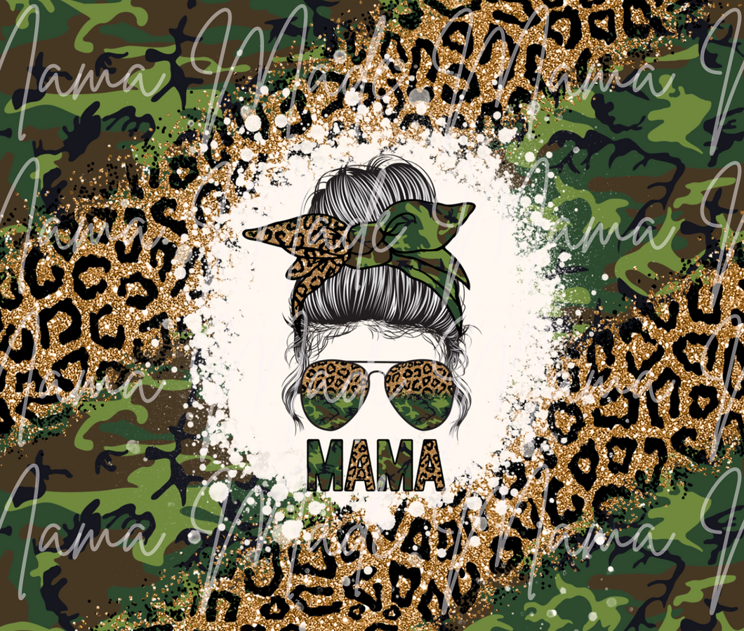 Camo/Cheetah Mama Sublimation Tumbler