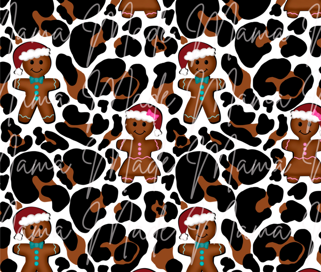 Cheetah Gingerbread Sublimation Tumbler